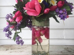 DIY floral arrangement